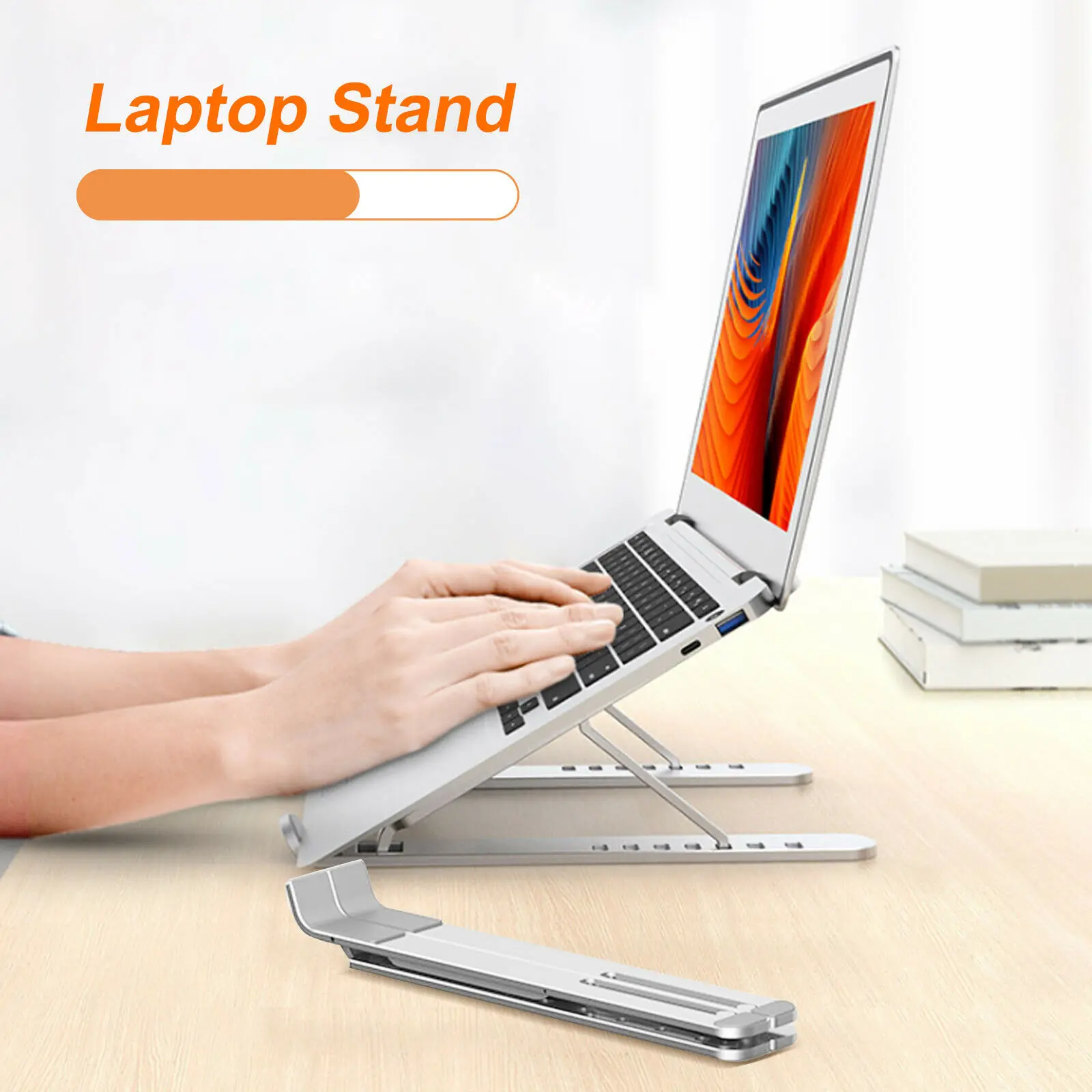 

Tablet Laptop Stand Holder Desk Riser For Notebook MacBook Adjustable Portable