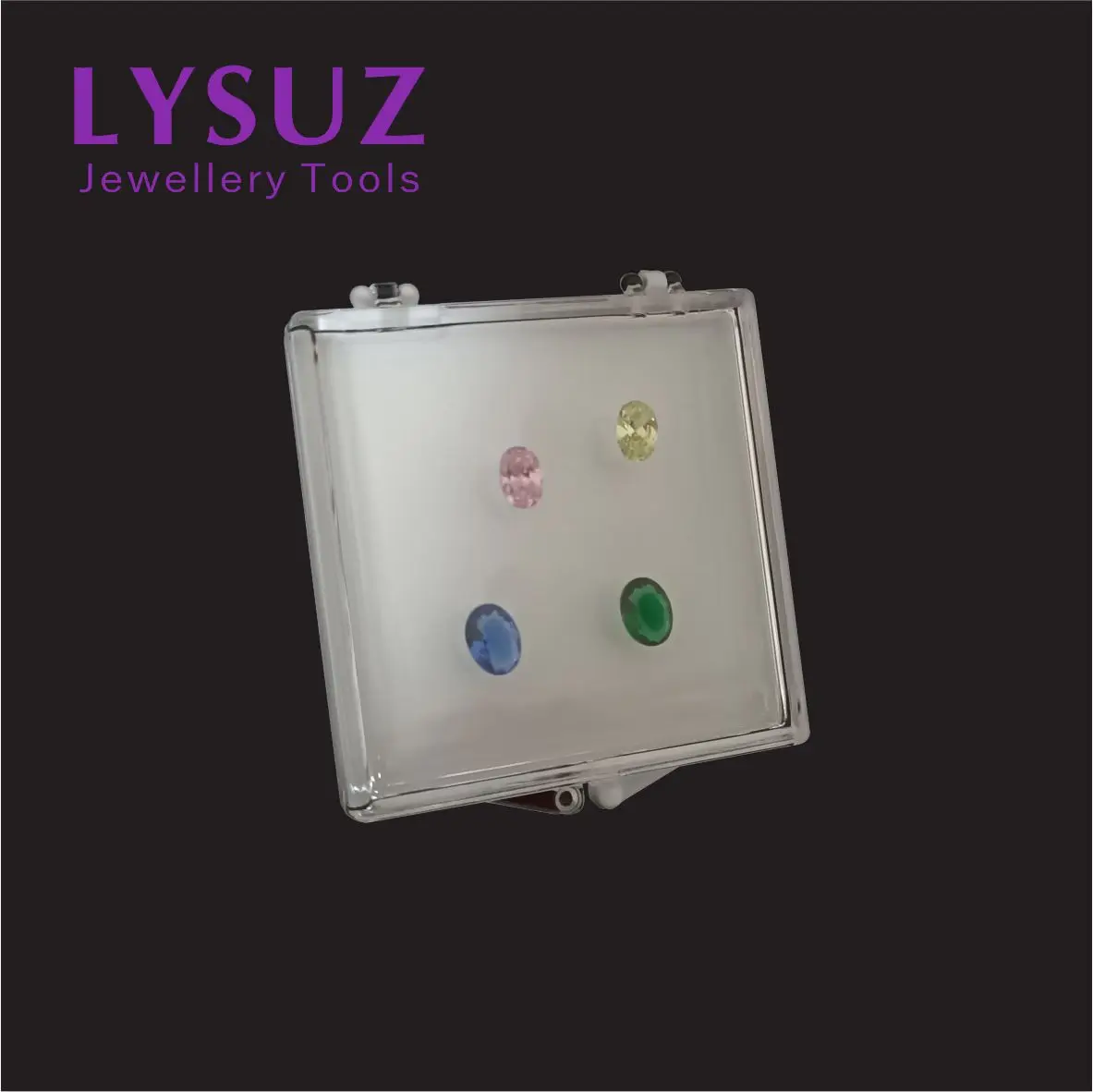 Adhesive Gems Box Storage Bag Diamond Display Show Case Packaging Tray Jewelry Acrylic Sticky Small Gemstone Modeling | Украшения и