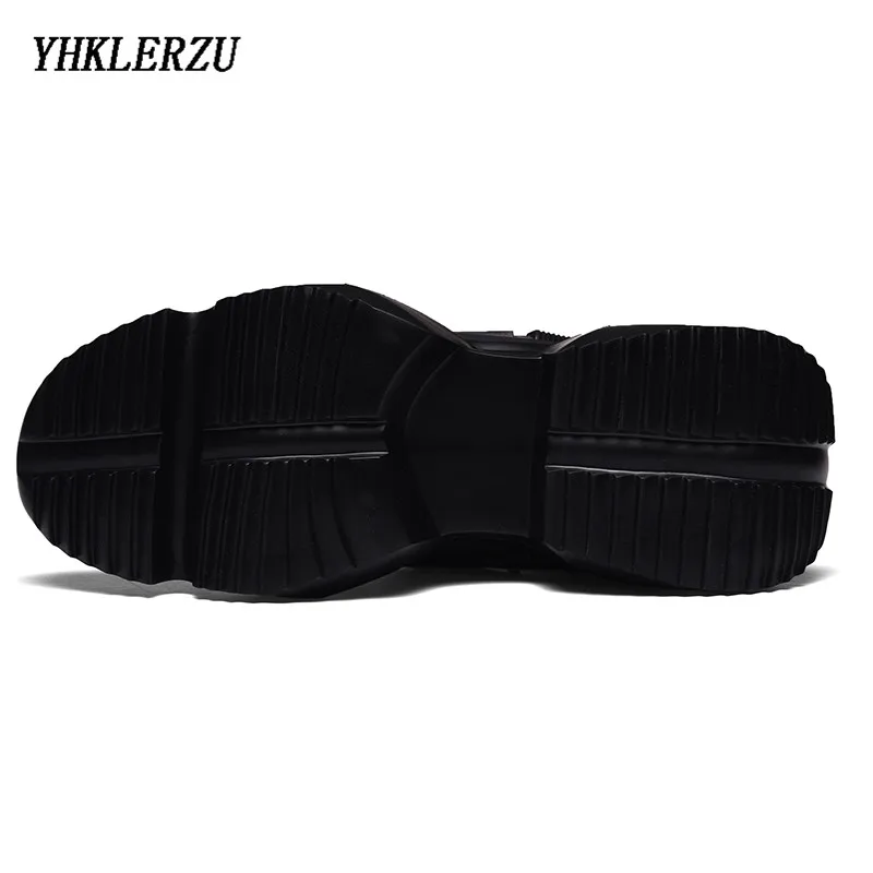 YHKLERZU/мужские вулканизированные туфли; качественные дышащие из искусственной кожи; кроссовки для папы; модные уличные кроссовки на шнуровке; Мужская обувь для взрослых