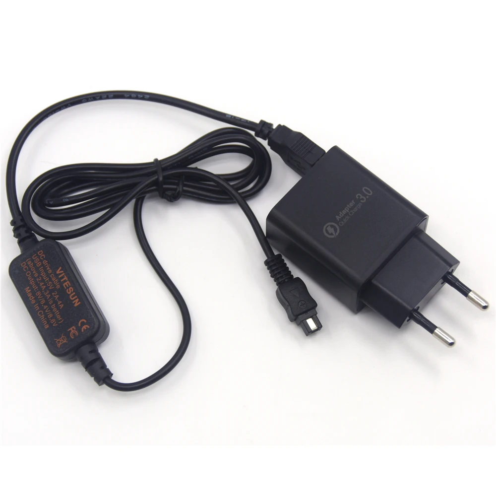 AC L200 L25A внешний аккумулятор USB кабель + адаптер зарядки для Sony DSC HX1 DCR UX5 UX7 HDR XR100 NEX