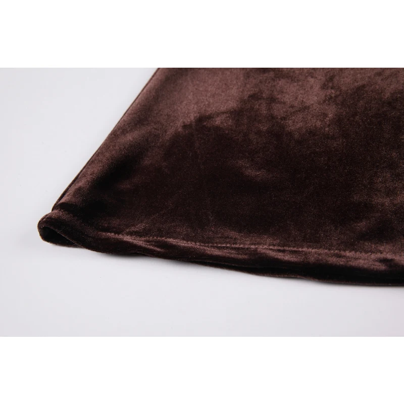 

Women Summer Vintage Elegant Mini Dress 2021 Summer Apricot Collor Mesh Patchwprk Velvet Long Sleeve Dresses Office Female Dress