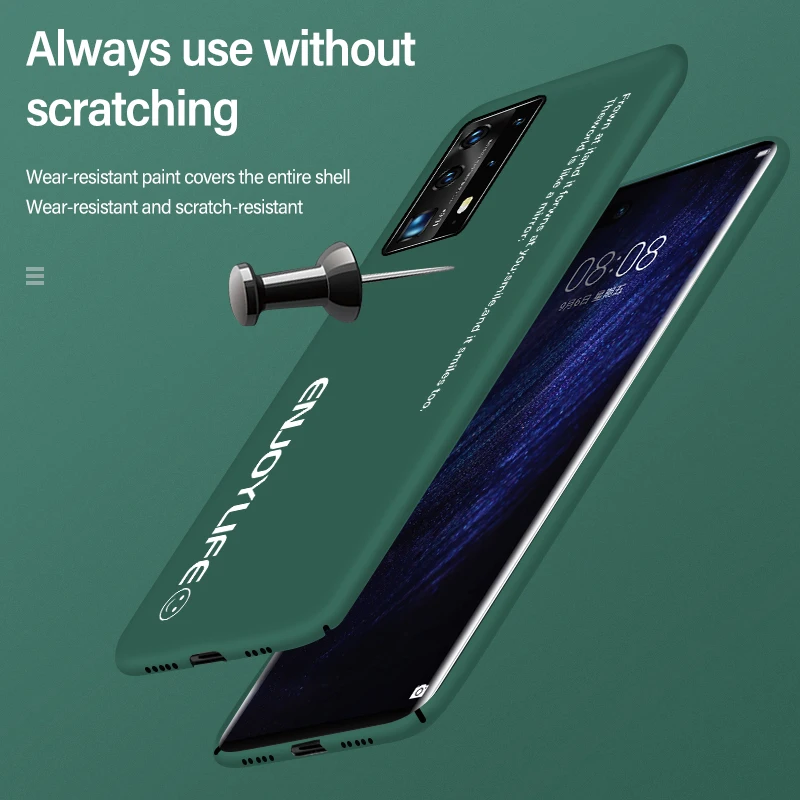 Ultra-thin Matte PC Phone Case For Huawei P40 P30 P20 lite Mate 30 20 10 Pro Shockproof Cover