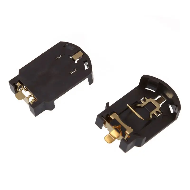 6PCS Brown Plastic Housing CR2032 Button Cell Battery Socket Holder Case |