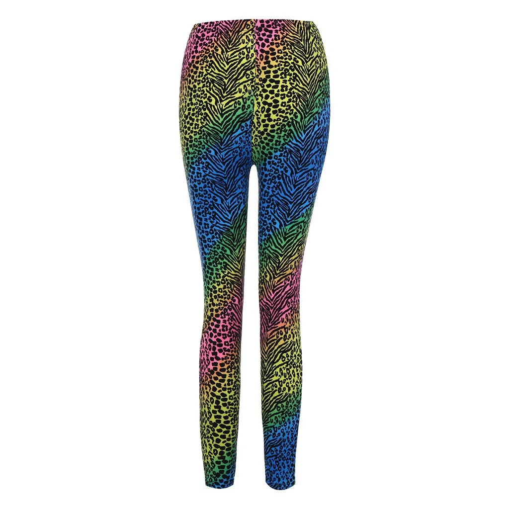 High quality Fashion Women's Leopard Hip Tightness Exercise Running Yoga Pants Stretchy Fitness Gym Tops Ropa Deportiva Mujer | Спорт и