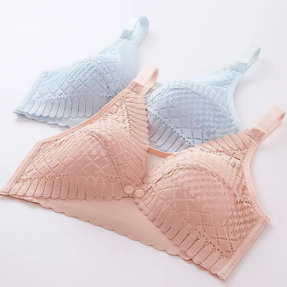 

Nursing Underwear Soft Front Opening Buckle Maternity Breastfeeding Bra Wireless Nursing Bra