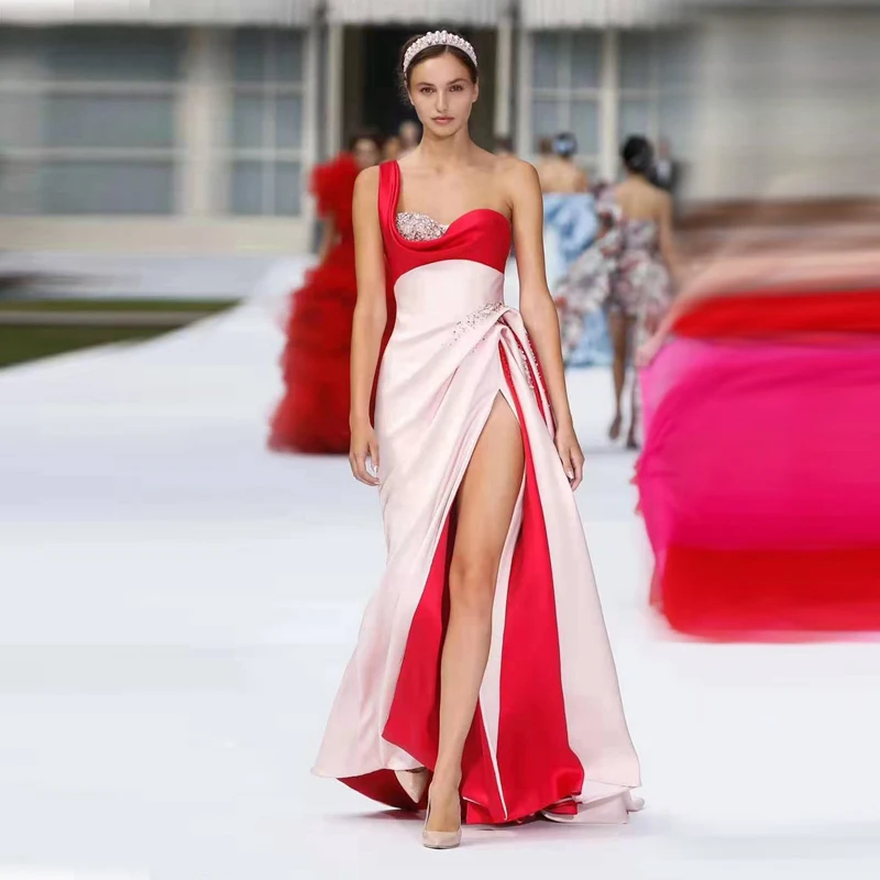 Женское длинное платье с блестками элегантное вечернее коктейльное на одно