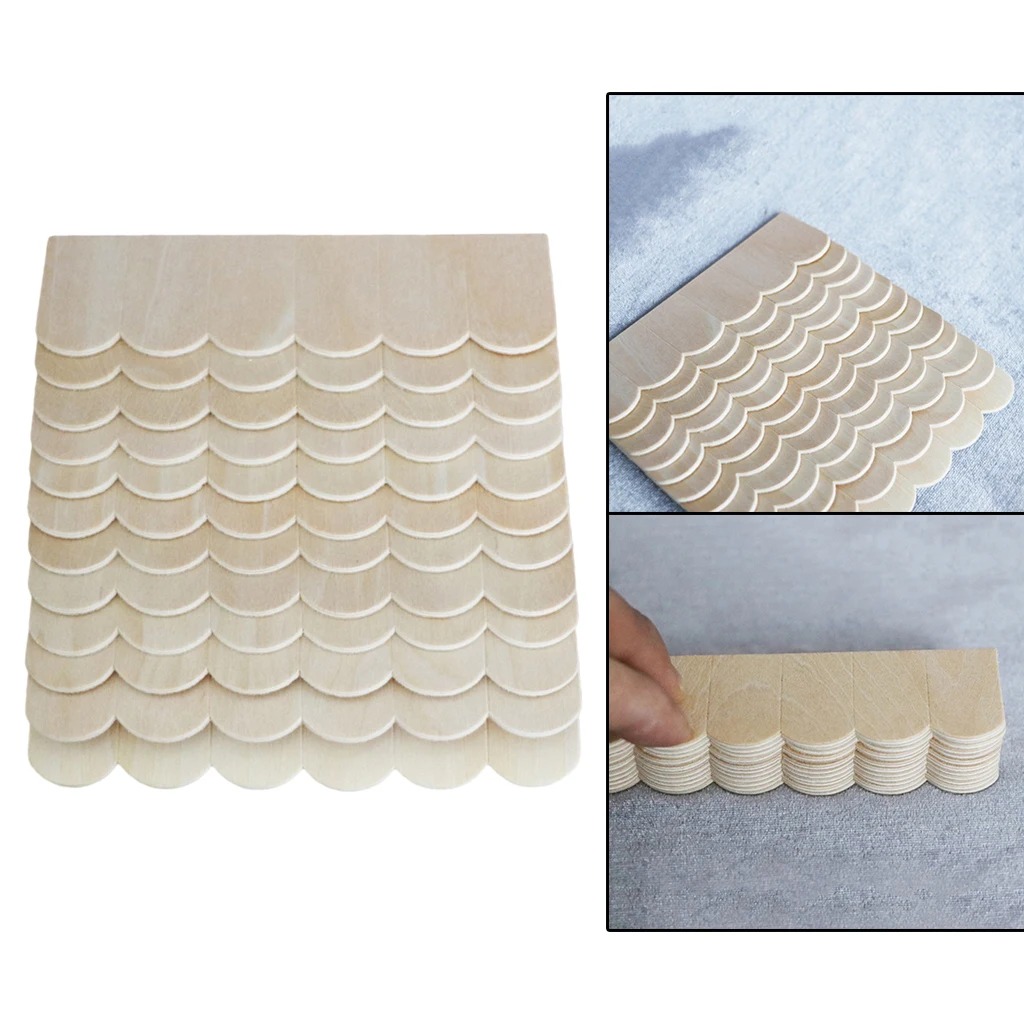 

2x1/12 Miniature Roof Tiles Micro Landscape Accessories Dollhouse Roof Tiles