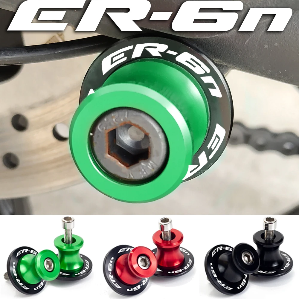 

2022 ER-6N 9 Color 10MM CNC Motorcycle Accessories Swingarm Spools Slider Stand Screws For Kawasaki ER6N ER 6N ALL YEAR