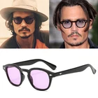 2021 модные круглые солнцезащитные очки в стиле Джонни Depp Lemtosh, мужские солнцезащитные очки с оттенком, дизайнерские брендовые солнечные очки для вечевечерние, шоу, солнцезащитные очки