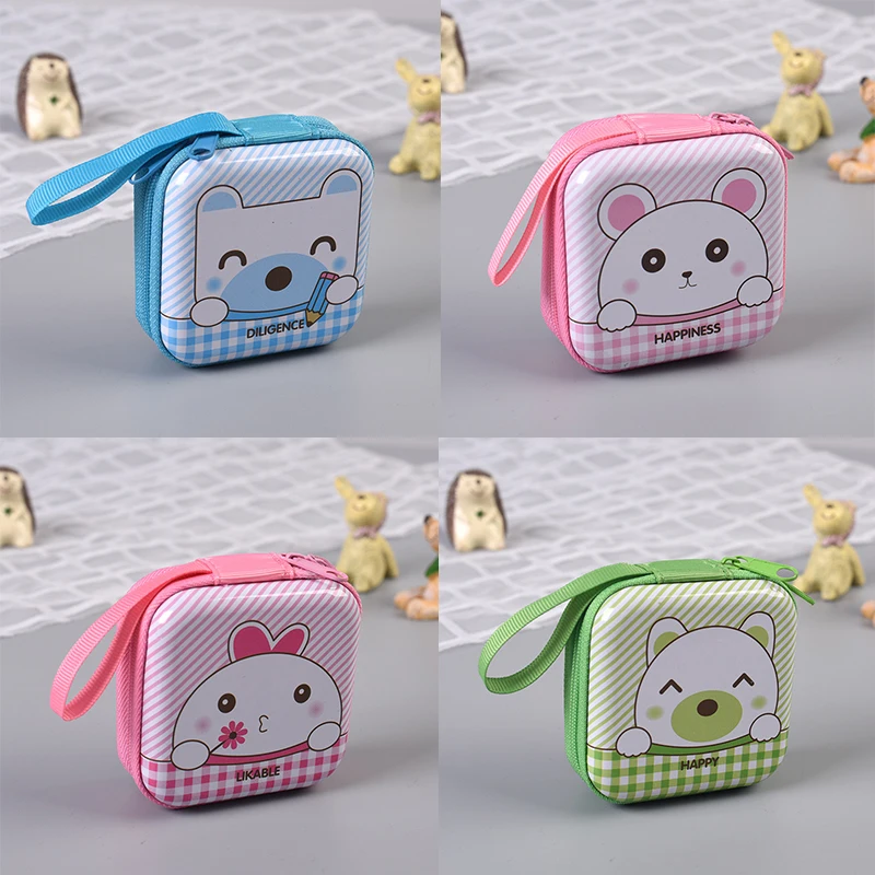 

Retro Coin Purse Cartoon Cute Colorful Square Coin Purse For Women Men Stylish New Creative Earphone Storage Bag Wholesale