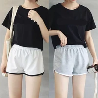 casual summer short women elastic waists shorts for ladies fashion sexy girl black shorts for female loose wide leg shorts s 4xl