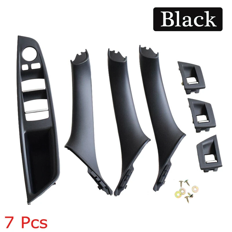 

LHD Car Interior Door Handle Inner Door Panel Pull Trim Cover for -Bmw 5 Serie F10 F11 520 525