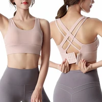 women yoga bra posture corrector lift up bra women breathable yoga underwear shockproof sports support fitness vest bras