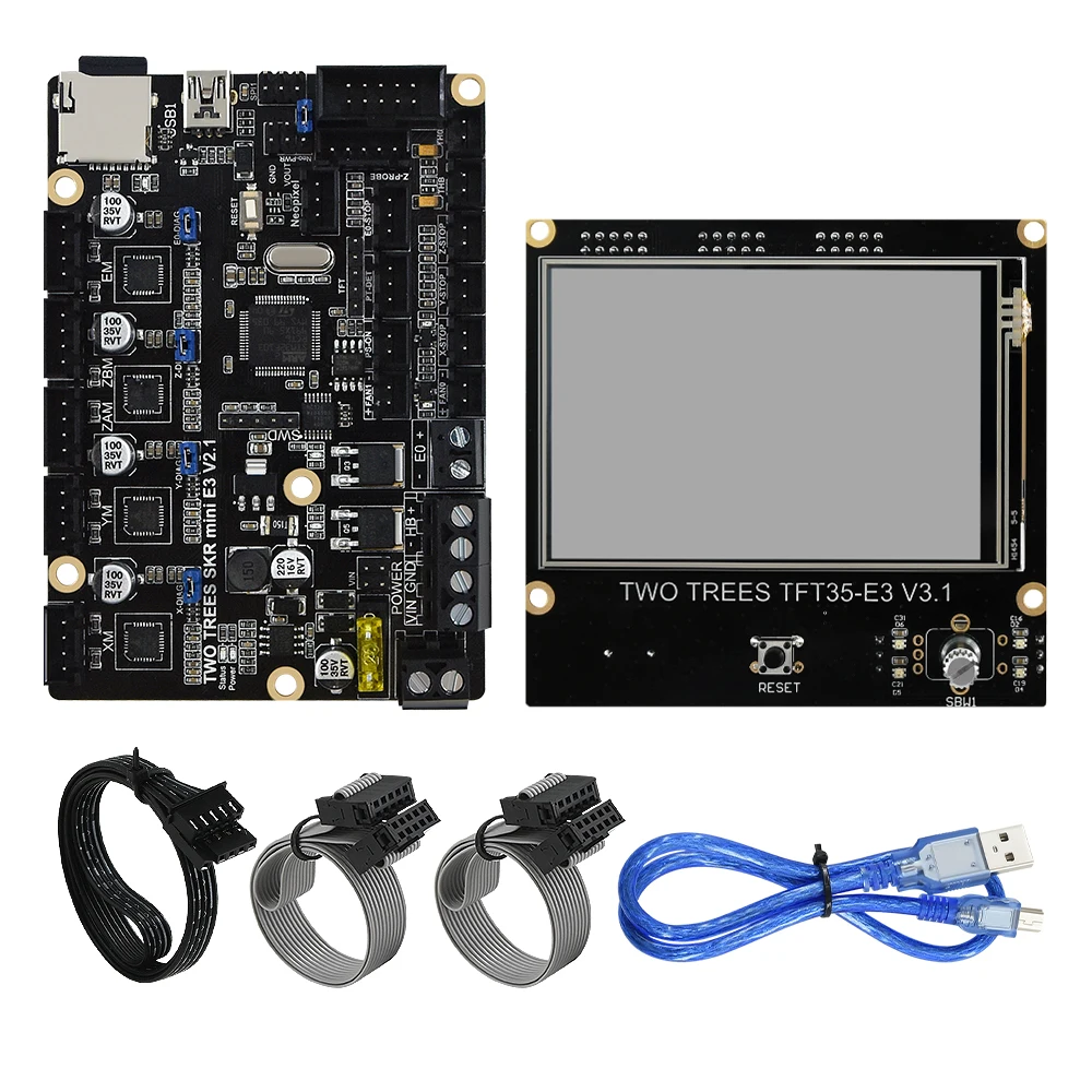 Плата управления для двух деревьев SKR mini E3 V2.1 32 бит с драйвером TMC2209 UART детали 3D