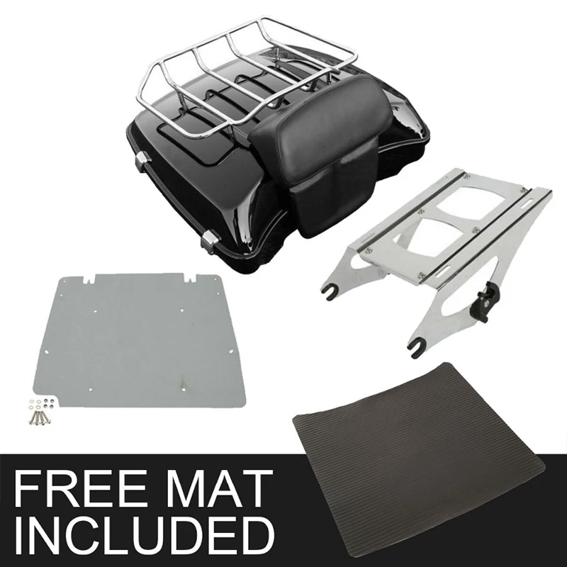 Мотоцикл бритва пакет багажник спинка багажная стойка для Harley Tour Pak Touring Road King Street