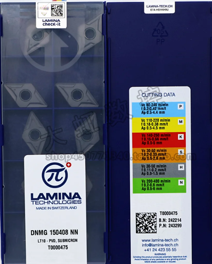 DNMG150404 DNMG150408 DNMG150412 NN LT10 оригинальная обработка карбидной вставки Lamina: