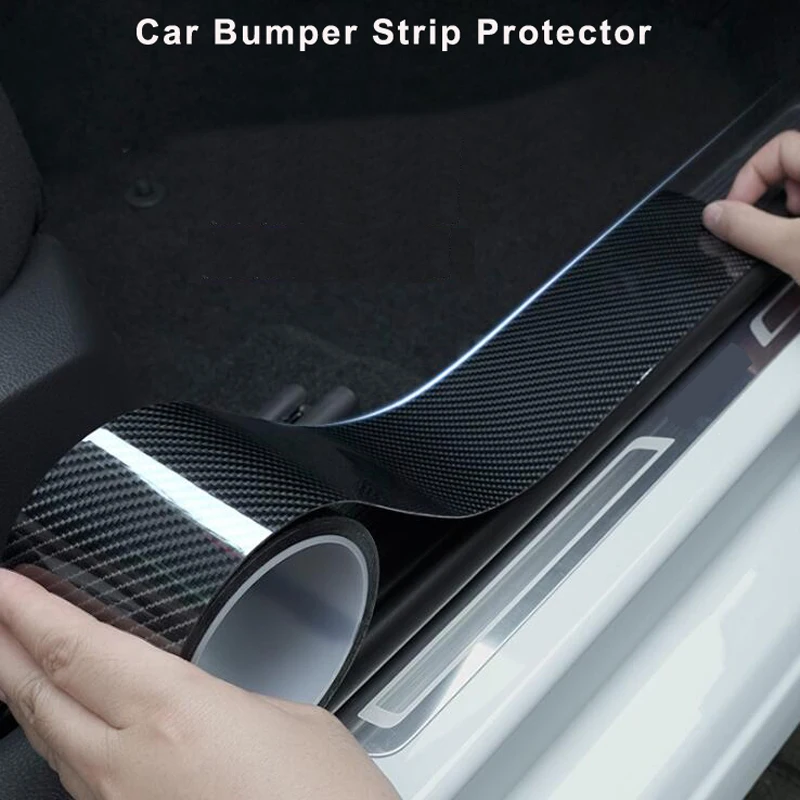 Защита двери автомобиля из углеродного волокна 1 м защита Бампера от царапин