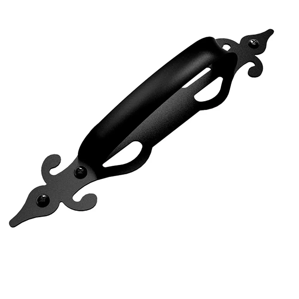 Стальные раздвижные дверные ручки WOLFBIRD для сарая мебельные ворот матовые черные