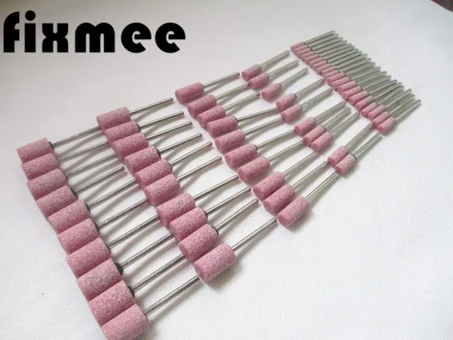 

60pcs/Lot Mixed Shape 3mm Shank OD 3-12mm Chain Saw Sharpening Stone Grinding Wheel Stone Dremel Rotary Tools