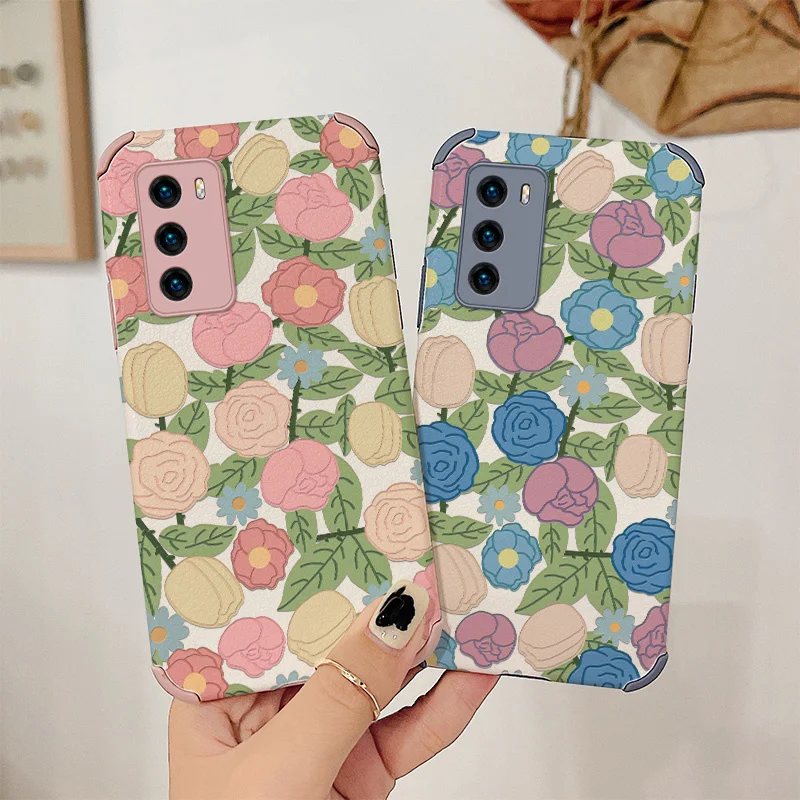 

Confusion Rose Phone Case For Huawei P40 P30 P20 Pro Lite Mate 40 30 20 Pro lite 20X Y9S Y8P Y7a P Smart 2021 Cover