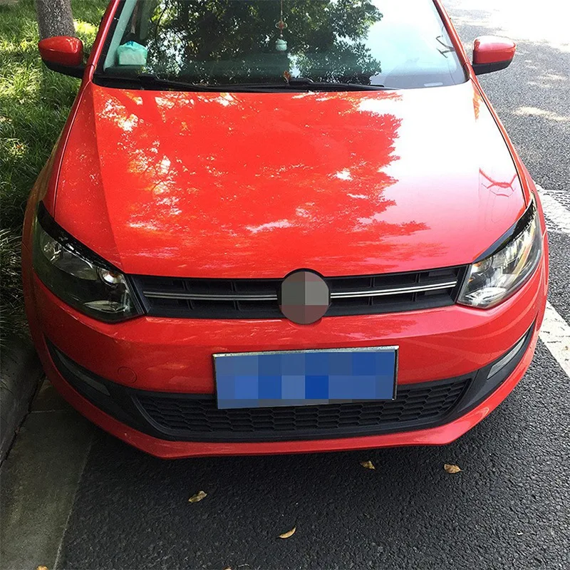 

Car Headlights Eyelids Eyebrow Abs Trim Stickers Cover for Polo Mk5 2011-2017 Car Styling