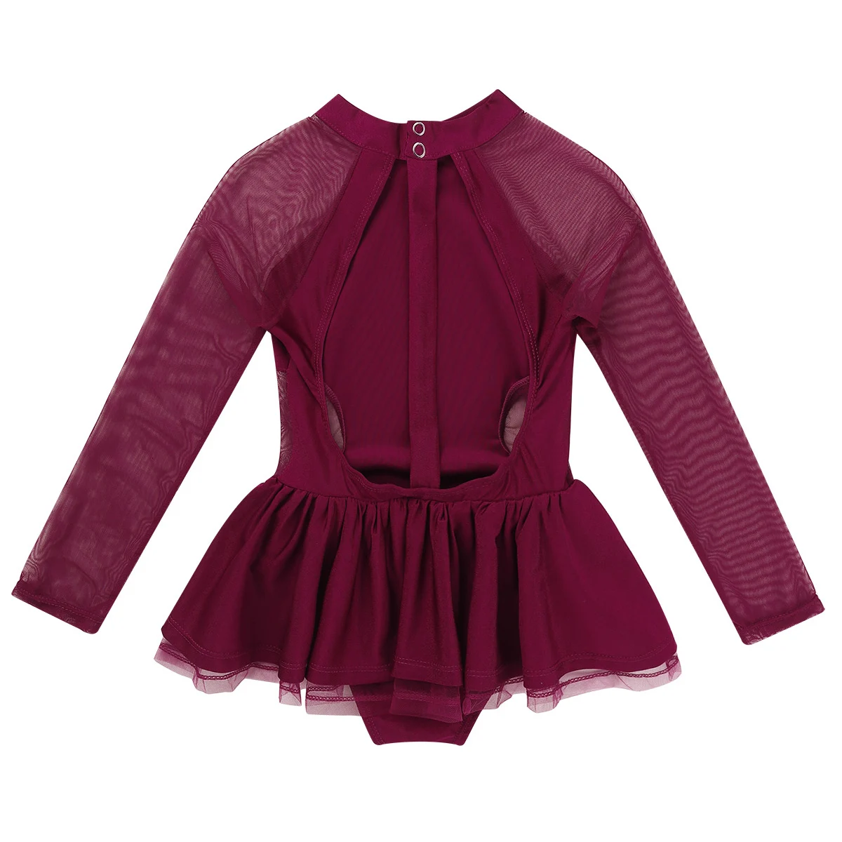 Детское платье с длинным рукавом для девочек из тюля фигурного катания