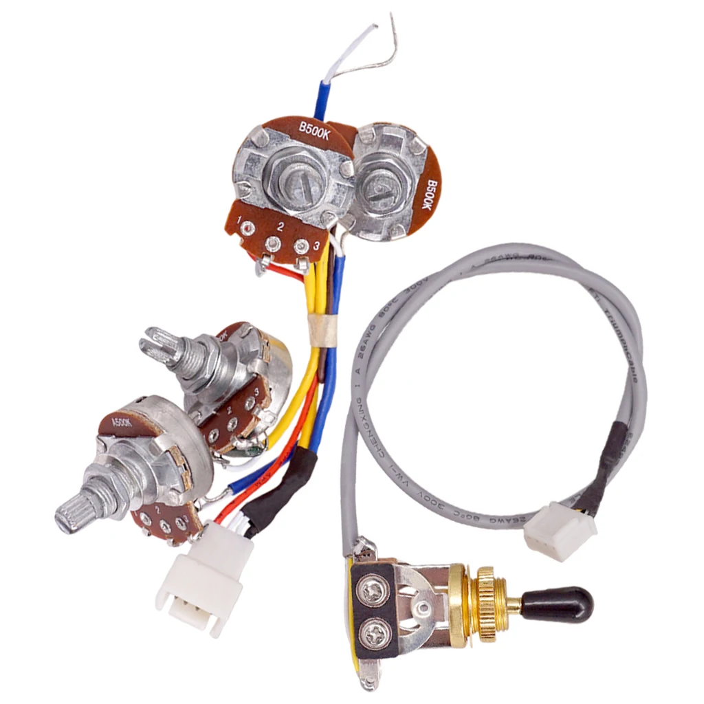 

Electric Guitar Wire Harness Prewired Pot Toggle Switch for Guitars