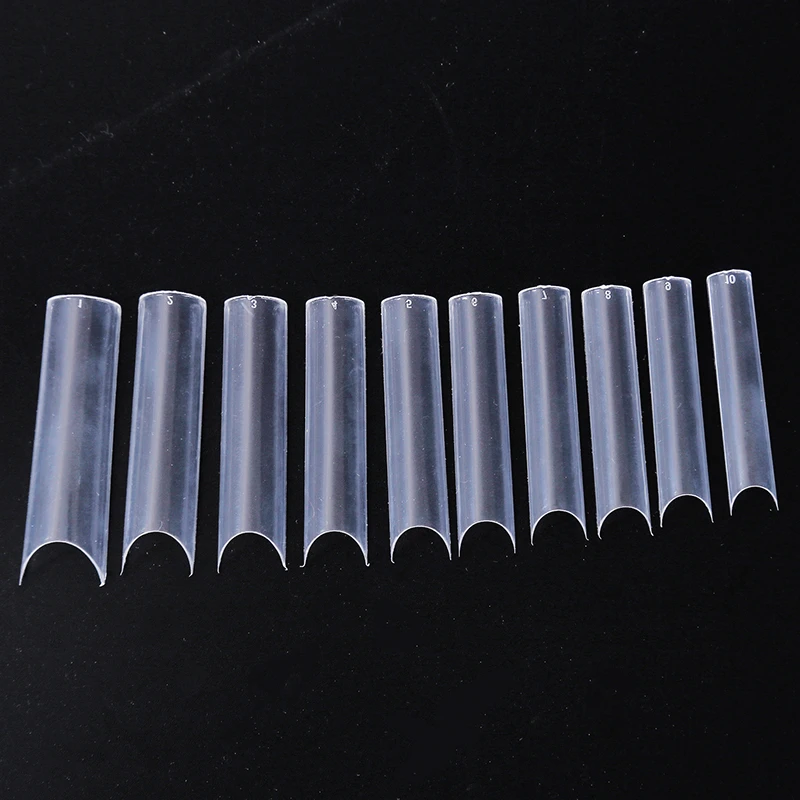 500pcs Extra Long Square False Nail Tips C Curved Straight Nails Manicure Art Decoration Tool Artificial Acrylic Fake | Красота и