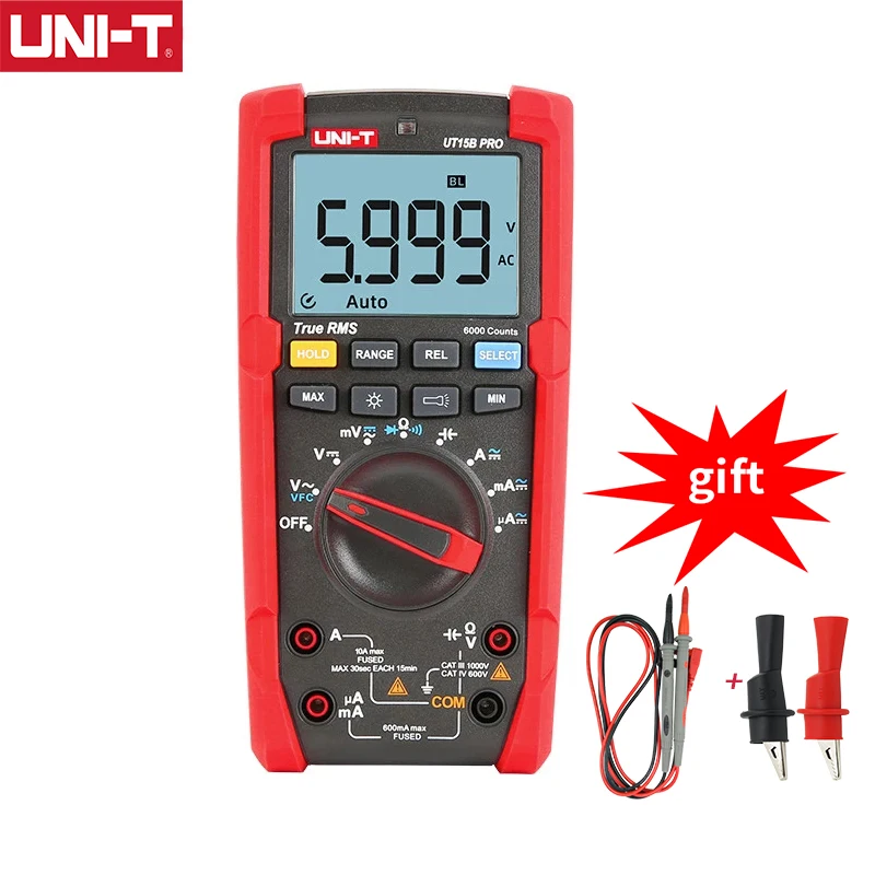 UNI-T UT15B PRO / UT17B цифровой мультиметр измеряющий истинные квадратичные значения