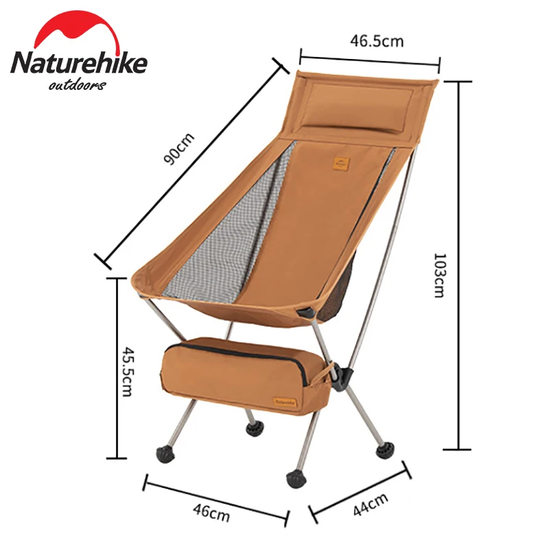 Naturehike стул для рыбалки летний 120 кг складной походный кресло отдыха пляж
