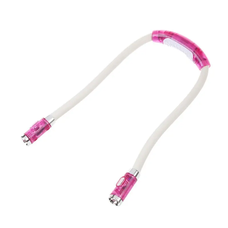 2 шт. светодиодный светильник для чтения книг с гибким горлышком 4 режима-черный и