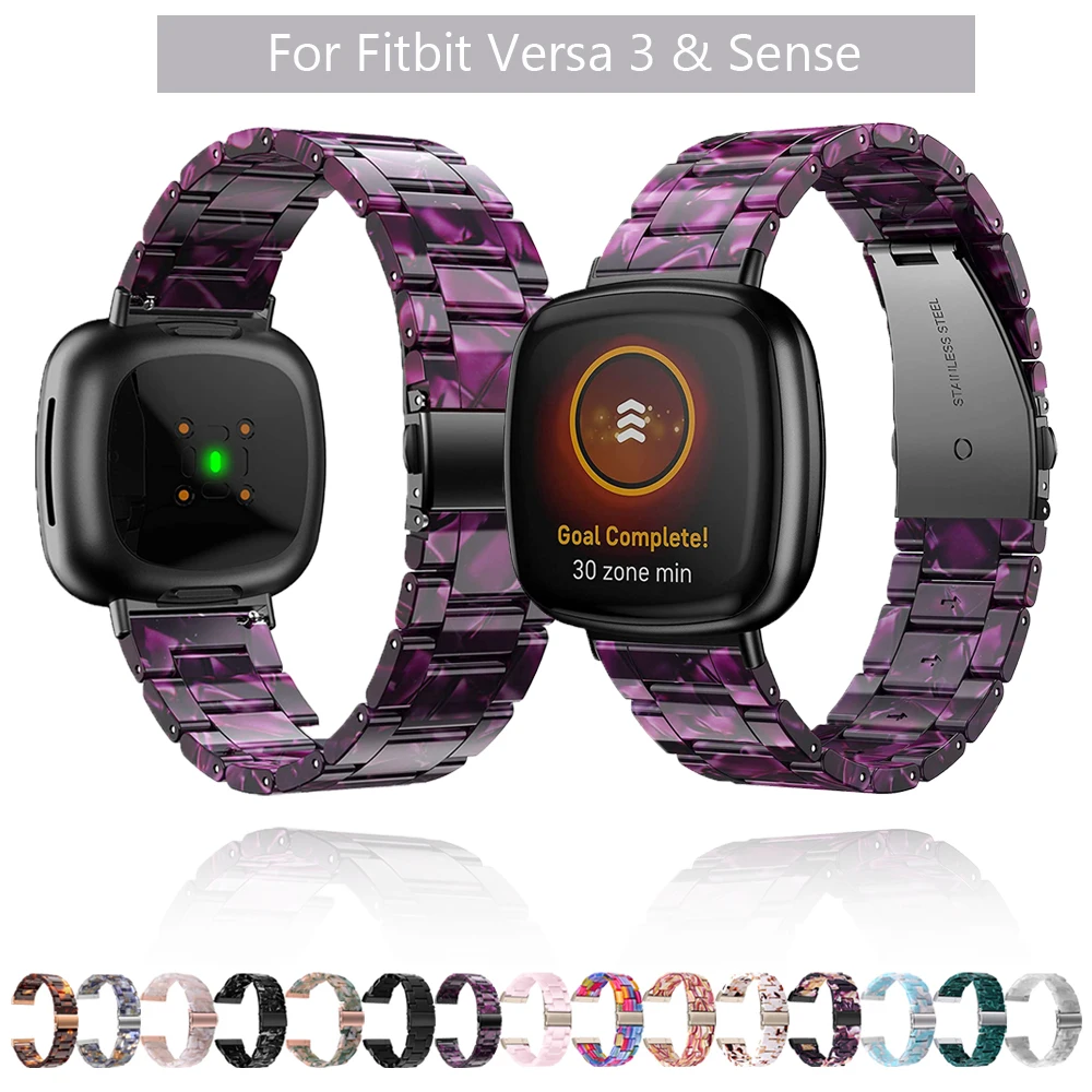 

Fashion Resin Strap for Fitbit Versa 3 band Bracelet Adjustable wristbands for Fitbit Sense replacement watchband Accessories