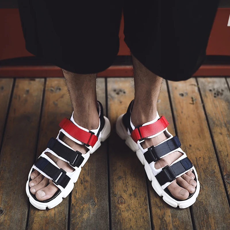 

Men's Beach Sandals Men's Shoes Sandals Mens Sandles Male Fashion Athletic Men Sandels Casual Black Summer Sneakers Sandalie