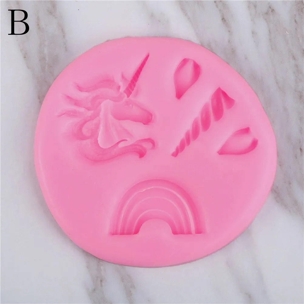 

Mini cartoon Sugarcraft soap Chocolate fondant silicone mold Unicornio cake bakeware decorating tools