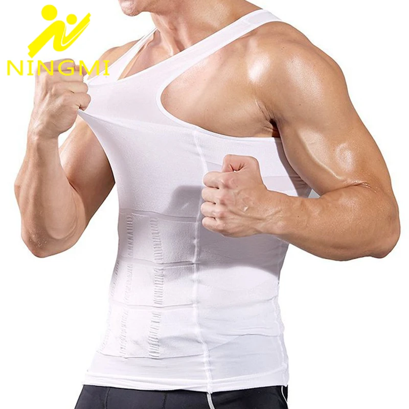 Компрессионная рубашка NINGMI нижнее белье для мужчин Корректирующее фигуру