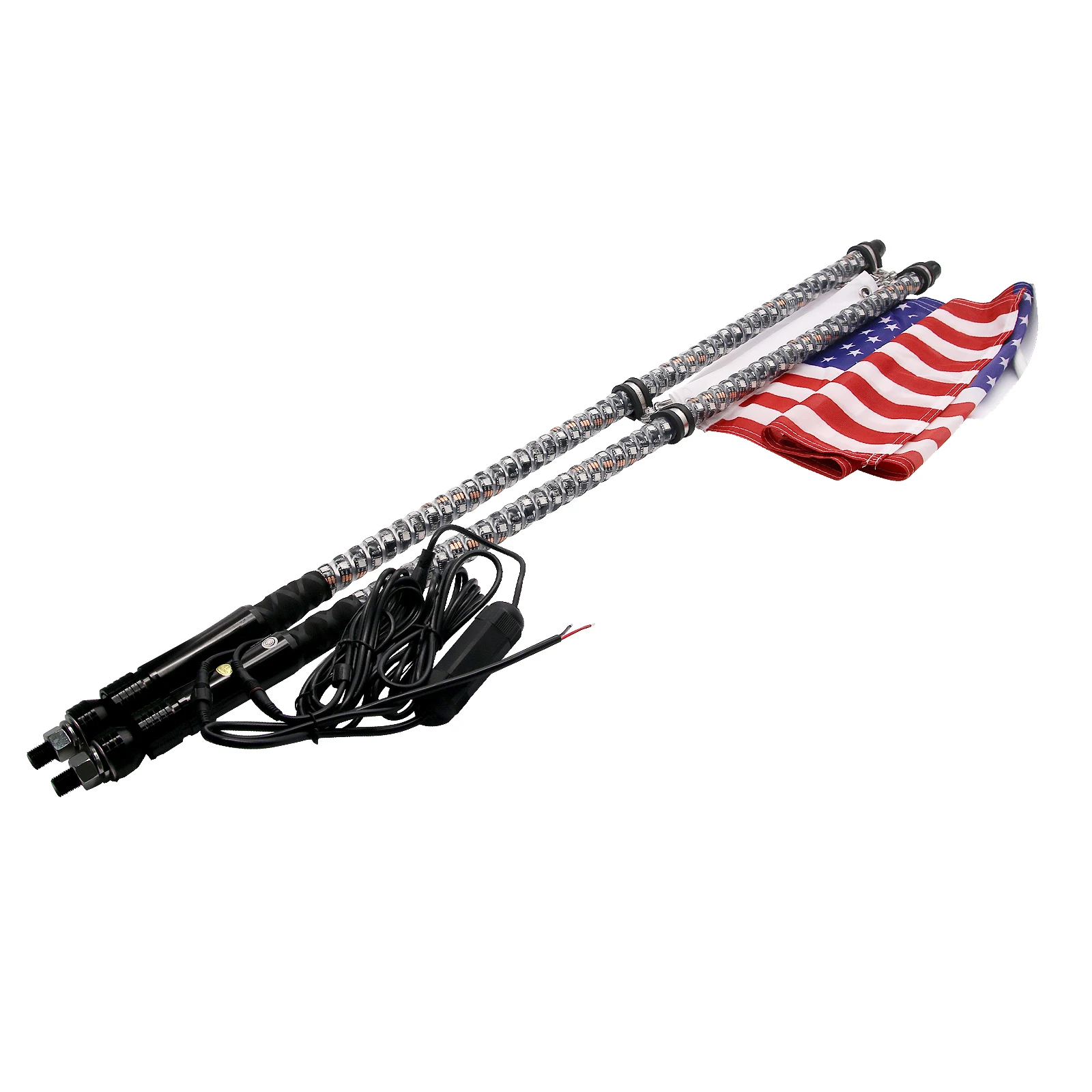 

2 шт. 5FT/1,5 M RGB светодиодный штыревая антенна 360 градусов спираль и БЫСТРОРАЗЪЕМНАЯ крепежная площадка для дистанционного Управление для ATV UTV ...