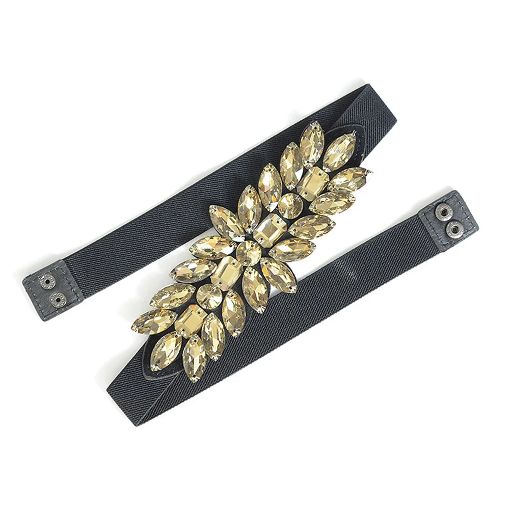 Модный женский эластичный широкий пояс стразы для свадебной вечеринки|Женские