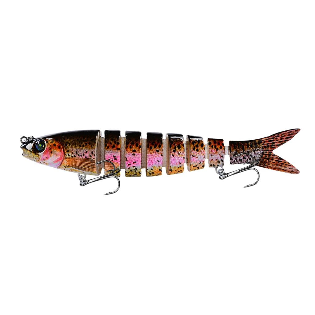 

Jointed Fishing Lure Lifelike Multi-section Baits Swimbait Hard Bait 6# Hook