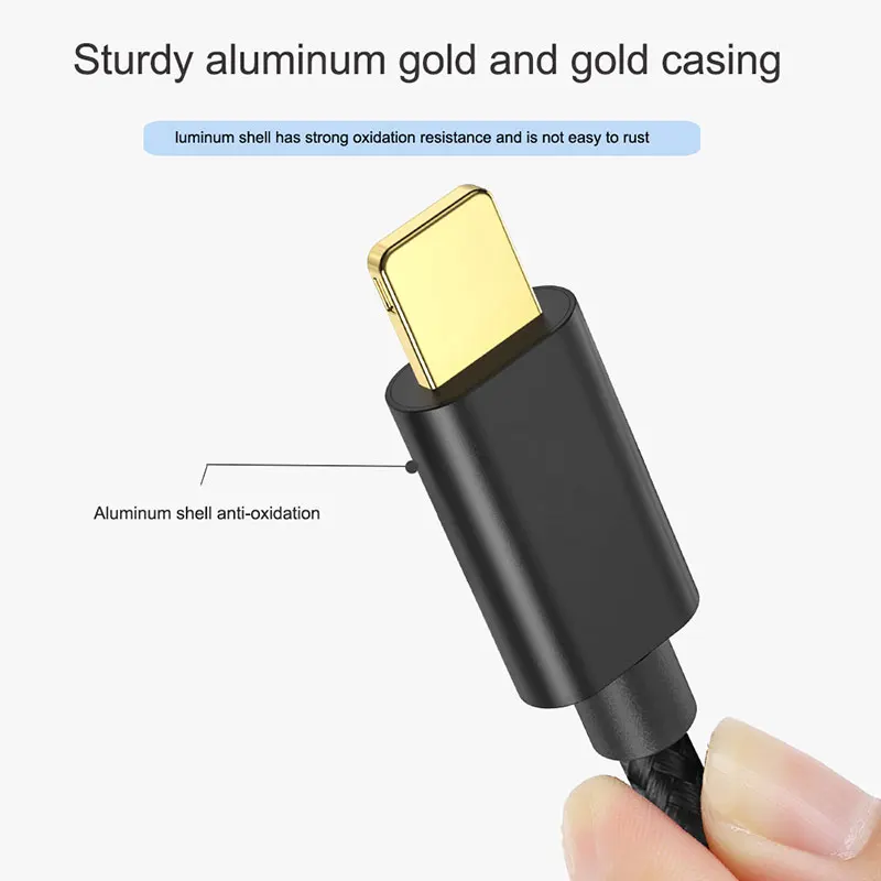 Usb кабель type C 1 метр с одной вилкой для быстрой зарядки Iphone 8 X XS 7 6S Plus 5s мобильный
