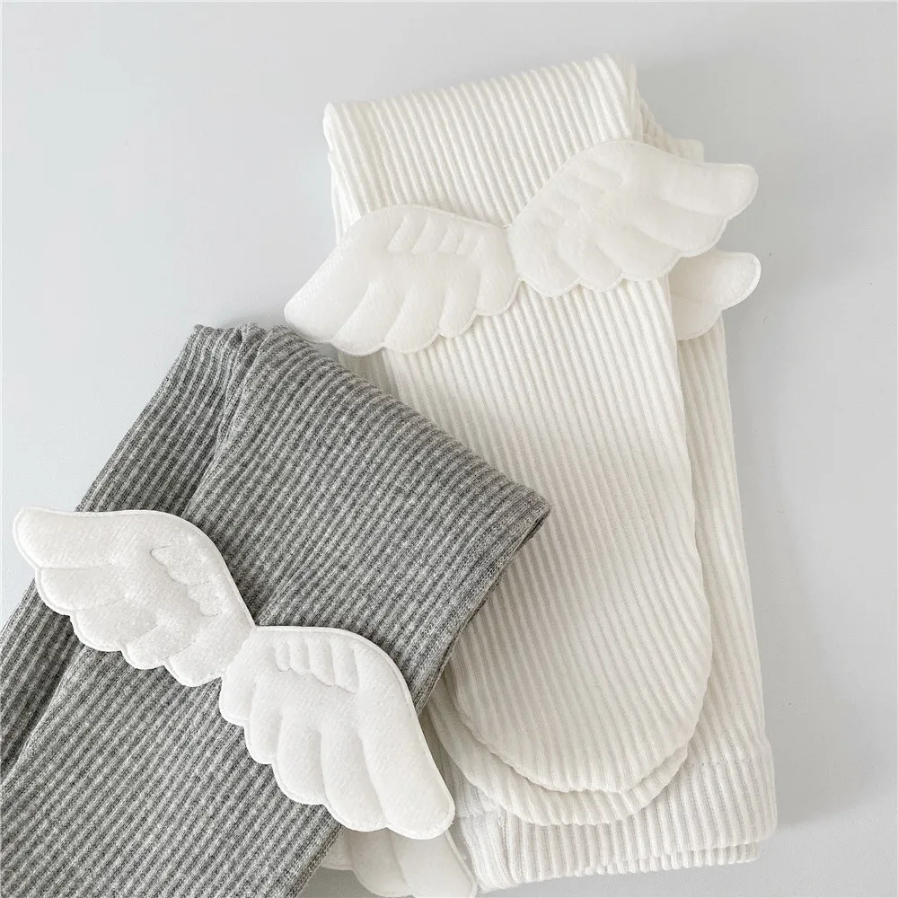 Baby girls cute wing patchwork panty-hose Spring Winter infant kids cotton leggings | Pants