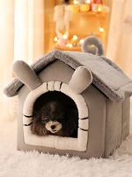 house type kennel four seasons universal enclosed cat kennel removable and washable small dog winter warm teddy pet dog house