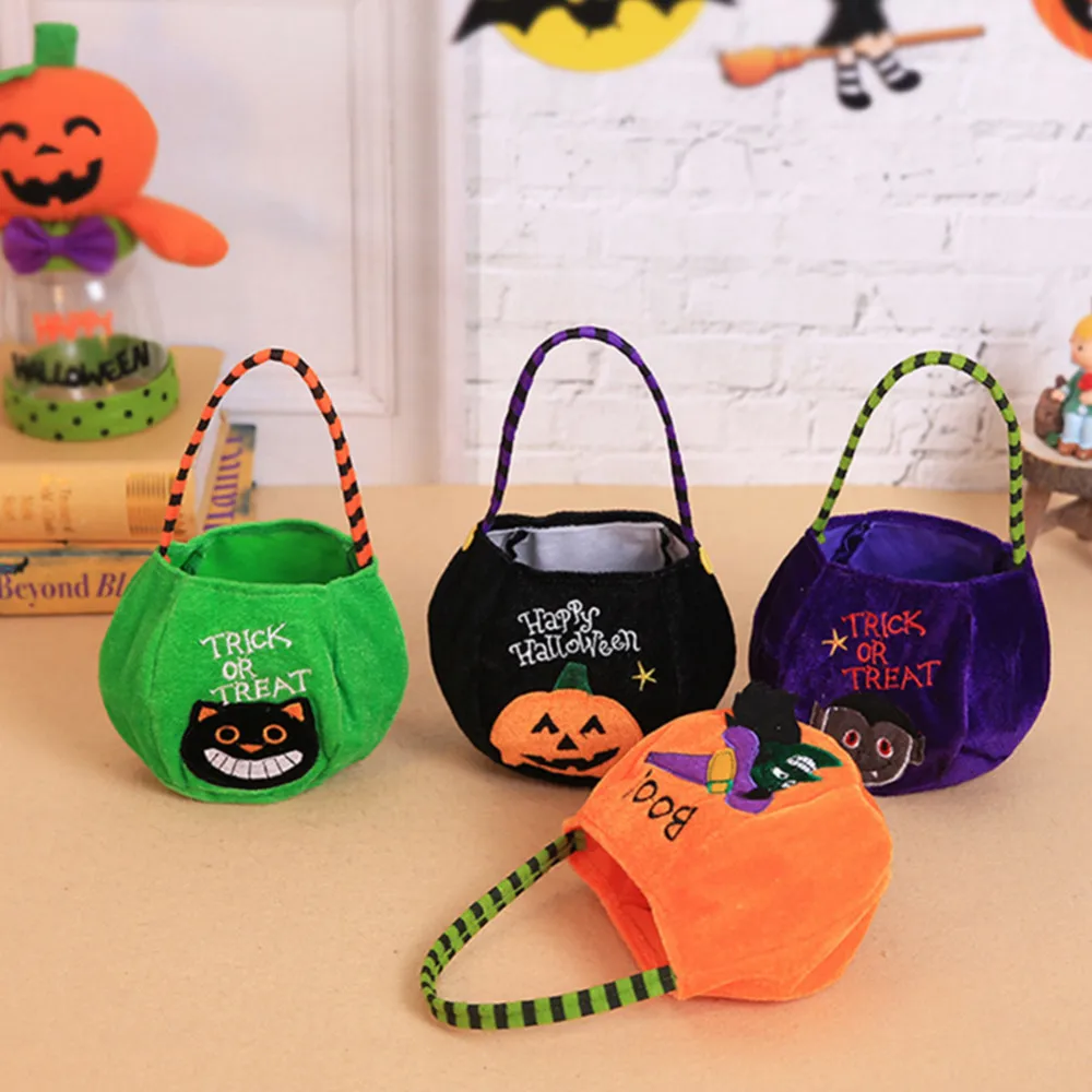 1 шт. пакет для конфет на Хэллоуин подарочные сумки Тыква трюк или лакомство кошка