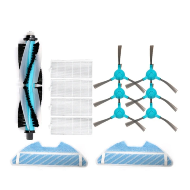 

Основной ролик, боковая щетка, фильтр, тряпка для швабры, запчасти для Conga 1290 1390, запасные аксессуары для робота-пылесоса