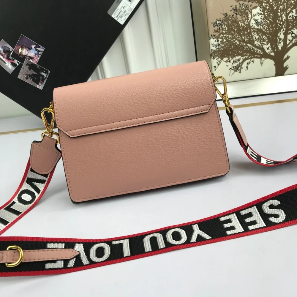

2021 new one-shoulder messenger bag with two shoulder straps fashion leather handbag luxury bags crossbody bags for women