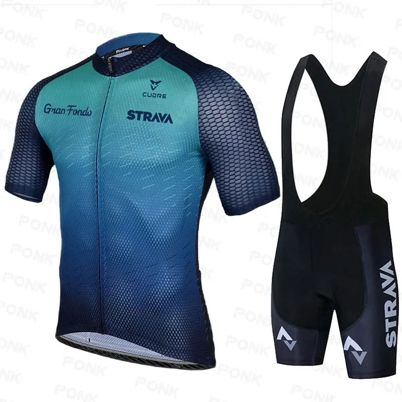 

Быстросохнущий комплект трикотажных изделий STRAVA 2021 года, гоночный велосипедный костюм, горный велосипед, дышащая одежда для велоспорта Ropa ...