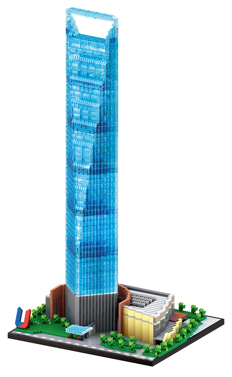 

World Chinese Famous Architecture Urban Street View Shanghai Building Of China Building Blocks Construction Bricks Kid Toy Gift