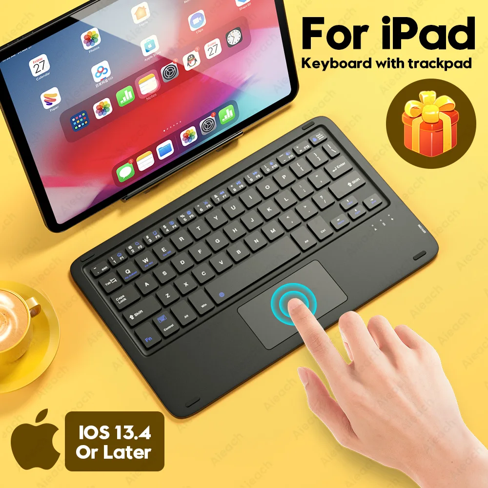 Для iPad клавиатура с сенсорной панелью Teclado Bluetooth для Pro 11 12 9 2020 10 2 7th 8th Air 3 4