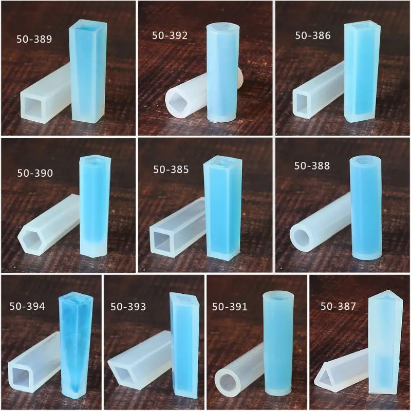 

10 Shapes DIY Liquid Necklace Pendant Resin Silicone Molds Jewelry Making Tools