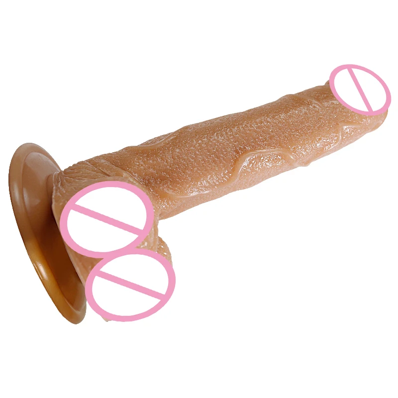 Новинка мягкий силиконовый фаллоимитатор Jiuai с ощущением настоящей кожи