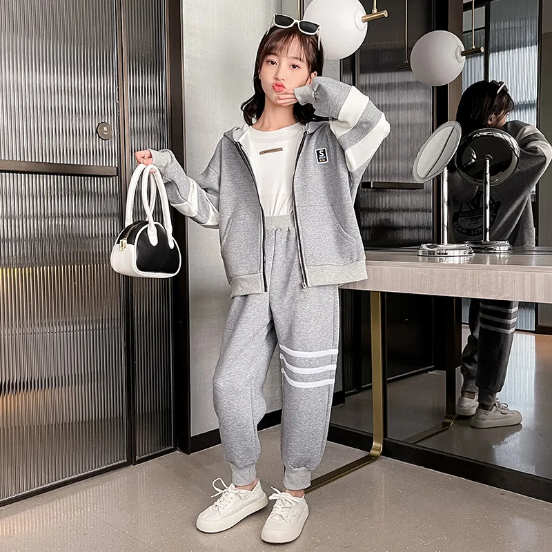 

Girls Boys Suit Coat+Pants Cotton 2Pcs/Sets 2021 Lovely Winter Autumn Thicken Warm Kid Sport Tracksuit Children Clothing